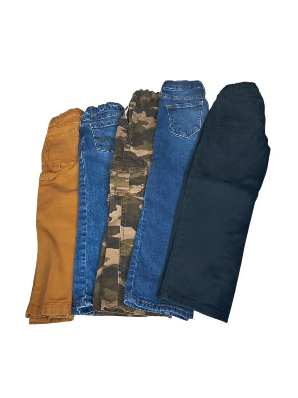 Boys Size 5 Lot Of 5 Jeans Old Navy, U.S. Polo, Childrens Place, Camo, Black